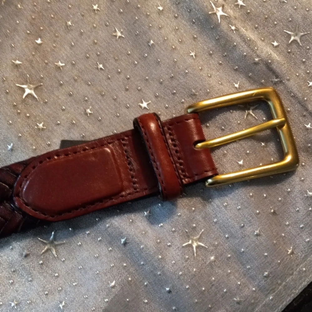 Brighton Mens or Unisex Braided Leather belt Sz 44